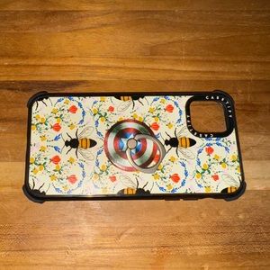 Casetify iPhone 11 Pro Max Cottagecore phone case w/Captain America ring holder